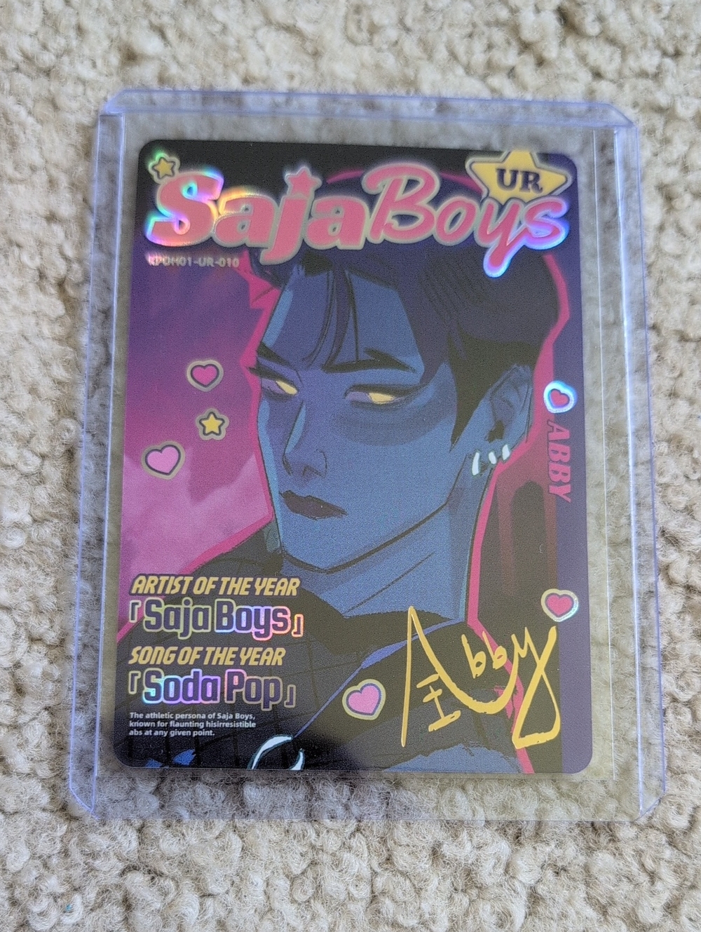 Kpop Demon Hunters Saja Boys UR Collector Card Abby